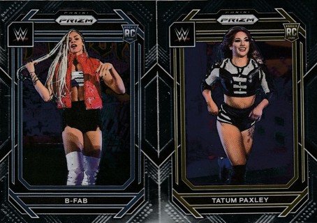 2023 WWE Prizm - 2 Card Rookie Lot - Tatum Paxley, B-FAB