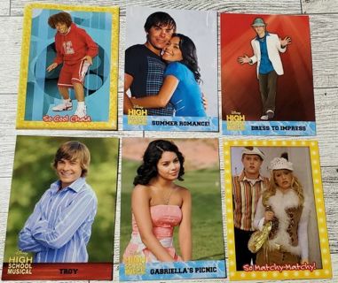 6 High School Musical Cards