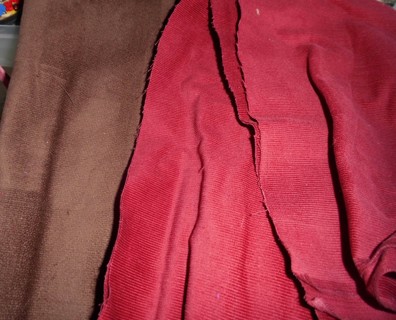 Corduroy Fabric - 2 Pieces - see Description