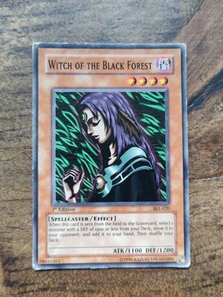 Yu-Gi-Oh Card 1st Edition Witch of the Black Forest