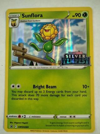 Sunflora swsh 269 prerelease holo pokemon