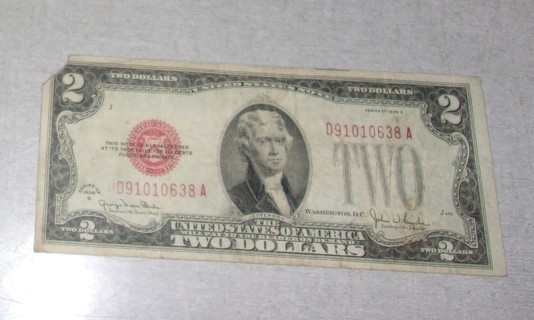 1928 Series G 2.00 Bill 