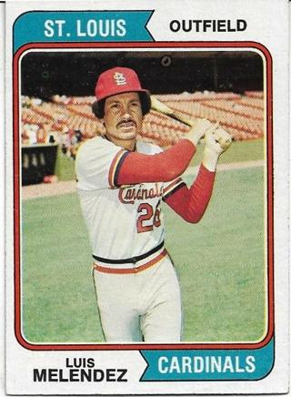 1974 TOPPS LUIS MELENDEZ CARD