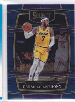 Carmelo Anthony 2021-22 Panini Select Retail Blue Los Angeles Lakers