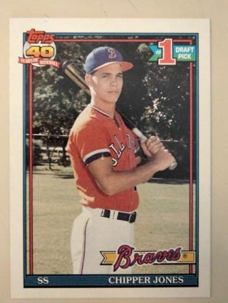 1991 Topps chipper Jones rookie