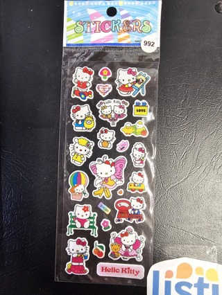 1 sheet hello kitty puffy stickers