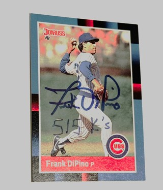 Autograph 1988 Donruss Frank DiPino Cubs/With 515 K's Inscription 