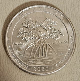 2020 P Salt River Bay USVI America The Beautiful Quarter