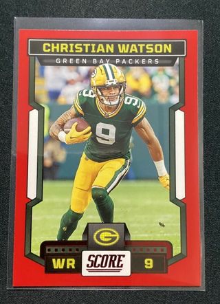 2023 Score- Red #93 Christian Watson - Green Bay Packers