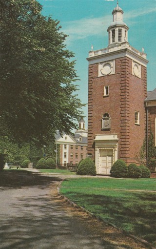 Vintage Used Postcard: B: 1951 The Clarke Building, Lycoming College, Williamsport, PZ