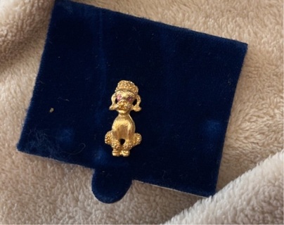 Vintage Poodle Pin