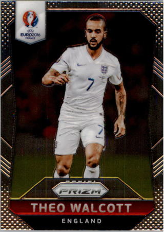 2016 Theo Walcott Panini Prizm UEFA Euro #60 England Arsenal Football Card