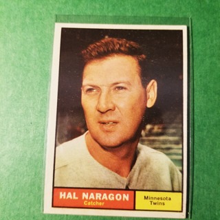 1961 - TOPPS BASEBALL CARD NO. 92 - HAL NARAGON - TWINS