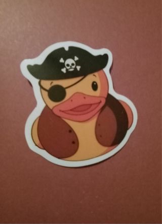 Pirate duck sticker #24