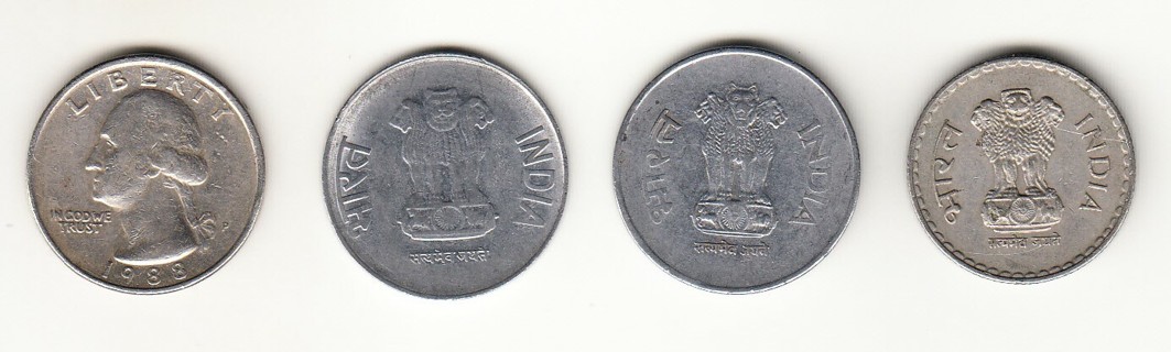 3 coins from India