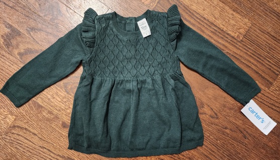 RESERVED - NEW - Carter's - Baby Girl Knit Shirt - size 12 months