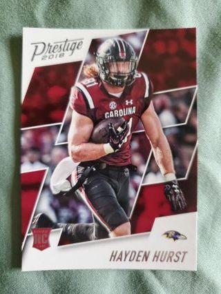 2018 Panini Prestige Rookie Hayden Hurst