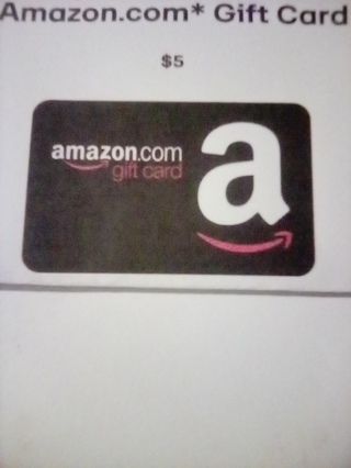 Amazon $5.00 e-gift card 