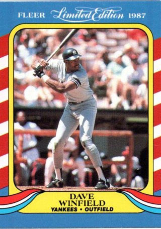 1987 Fleer Dave Winfield Limited Edition