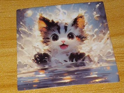 Cat new one vinyl lap top sticker no refunds regular mail very nice quality