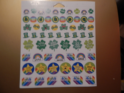 Fun sheet of colorful  ST. PATRICK's DAY