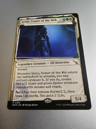 Magic the gathering mtg Izoni Center of the Web rare card Murder Karlov Manor