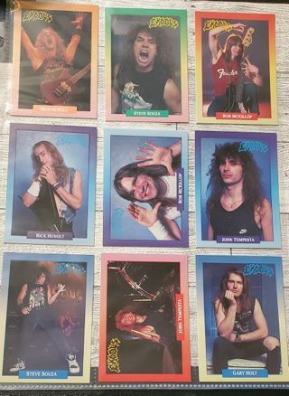 9 Exodus 1991 Cards