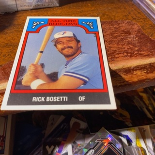 1986 tcma all time blue jays Rick Bosetti baseball card 