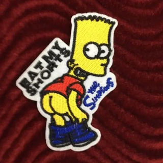 THE SIMPSONS IRON ON PATCH CARTOON HOMER SIMPSON APPLIQUE BADGE PATCH FREE SHIPPING