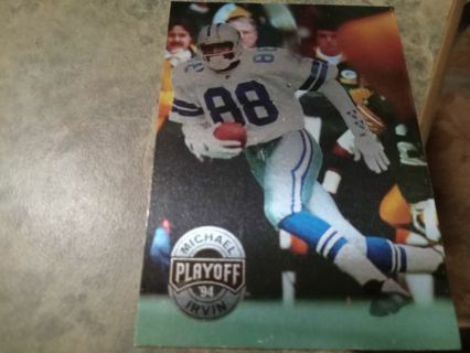 1994 PLAYOFF MICHAEL IRVIN DALLAS COWBOYS FOOTBALL CARD # 9