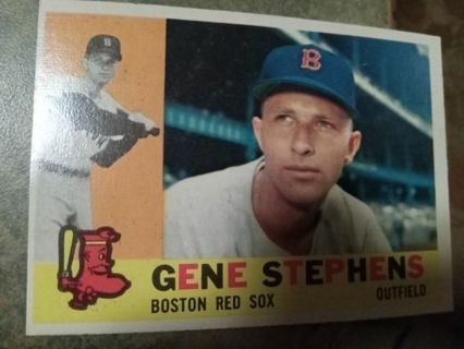 1960 T.C.G. GENE STEPHENS BOSTON RED SOX BASEBALL CARD# 363