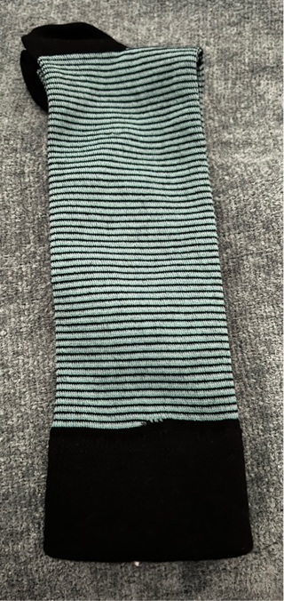 New:Striped Black/Green Diabetic Socks! Cotton,Lycra,Nylon,Elastic. Comfy & Non Binding