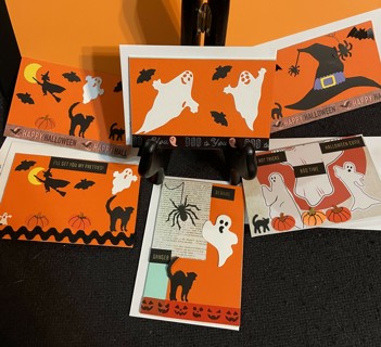 6 ☾☾☠ BN HALLOWEEN CARDS SMALL