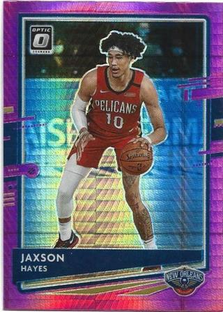 2020-21 DONRUSS OPTIC JAXSON HAYES PINK PULSAR PRIZM REFRACTOR CARD