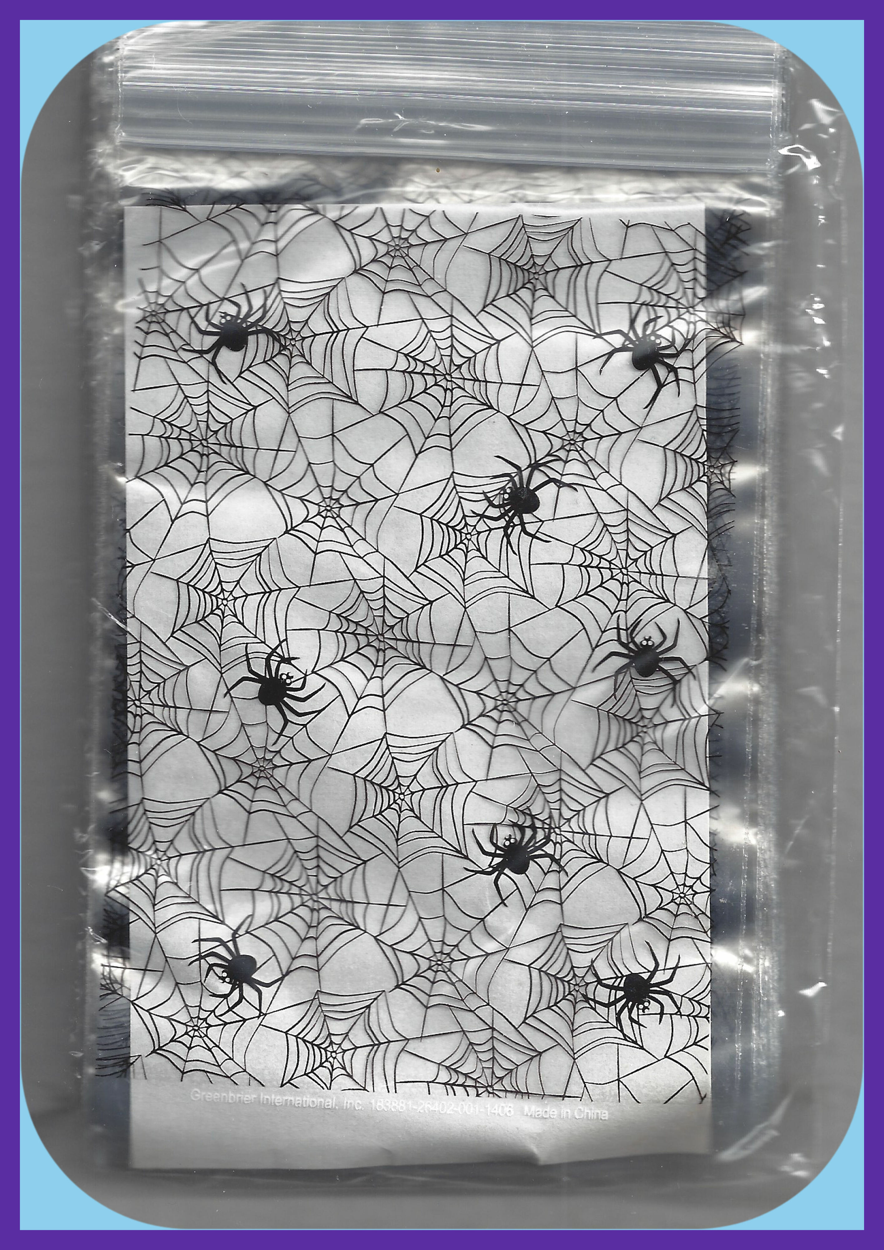 Free: SPIDER WEB Halloween Zip Top Treat Bags, 6 x 3.5 inches, Candy, Money, Treats, Candy, Gag Gifts