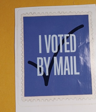 I Voted By Mail Sticker 