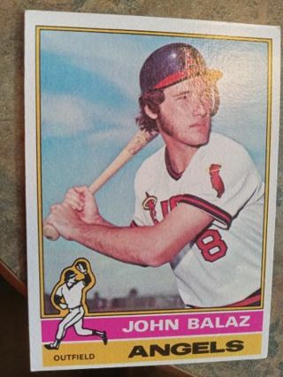 1976 TOPPS JOHN BALAZ CALIFORNIA ANGELS BASEBALL CARD# 539