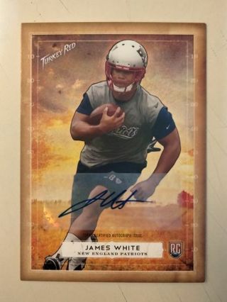 2014 James White rookie auto