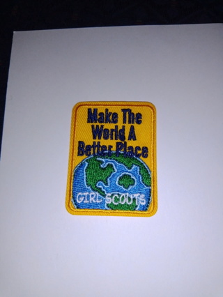 Make the World a Better Place Iron-on Patch