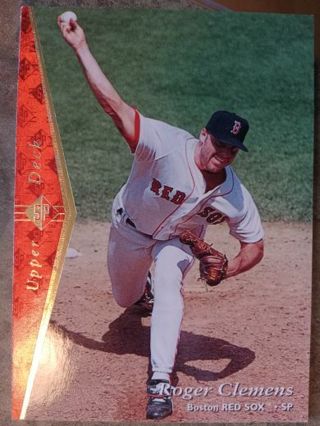 1995 UPPER DECK SP ROGER CLEMENS BOSTON RED SOX BASEBALL CARD# 127