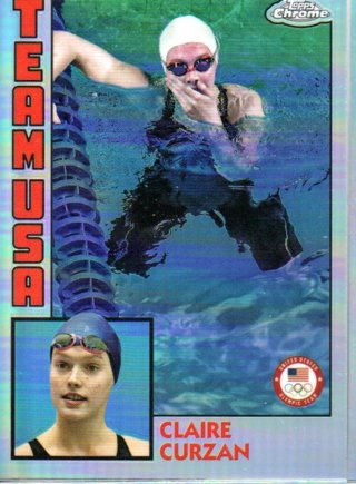 2024 Topps Olympics Chrome Claire Curzan Team USA