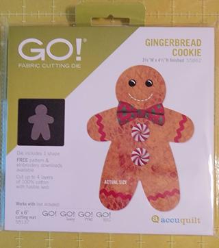 NIP - Accuquilt Gingerbread Man Die