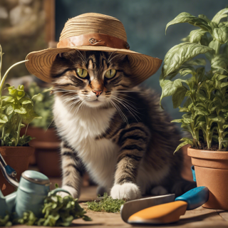 Listia Digital Collectible: Gardening Cat