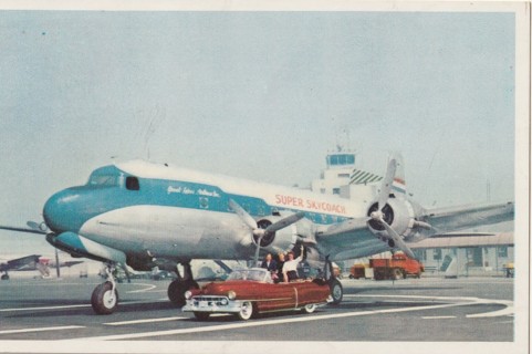 Vintage Unused Postcard: e: Fly Skycoach