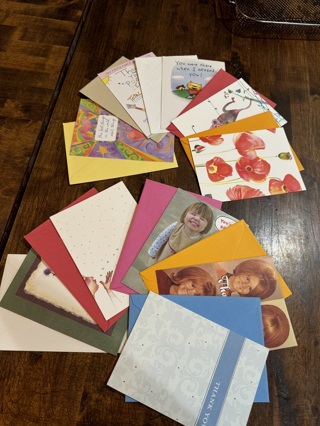 10 Brand New Thank You Greeting Cards with Envelopes