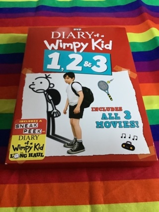 LAST RELIST OR TRASH Diary Of A Wimpy Kid Trilogy DVD Box Set 1,2 & 3 Excellent Condition