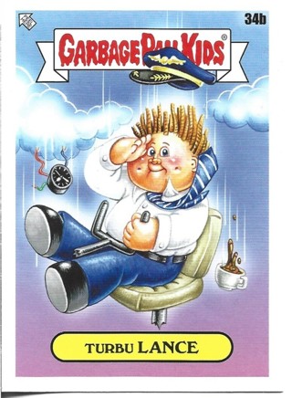 Brand New 2021 Topps Garbage Pail Kids Turbu Lance Sticker From the Go On Vacation Set 