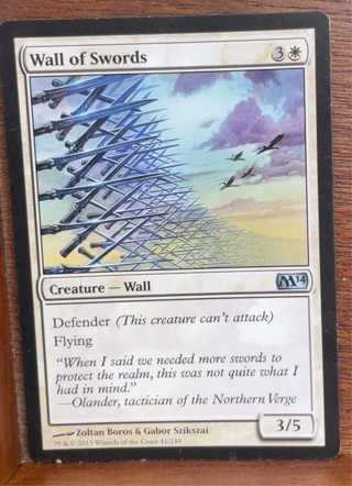 Wall of Swords - Magic 2014 (M14): #41, Magic The Gathering