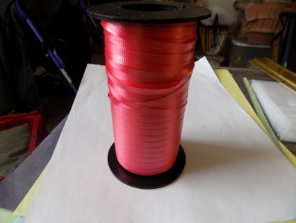 Large roll 5 inch tall Berwin curling ribbon reddish pink