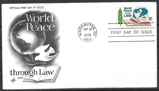 1975 Sc1576 World Peace Through Law FDC